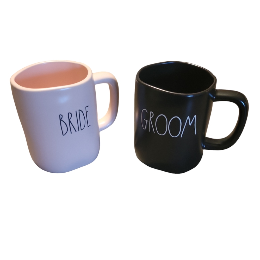 Rae Dunn Bride Groom Mugs 💓🖤